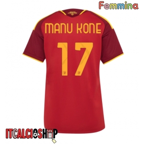 AS Roma Manu Kone #17 Prima Maglia Femmina 2026-27 Manica Corta AS Roma Manu Kone #17 Prima Maglia Femmina 2026-27 Manica Corta